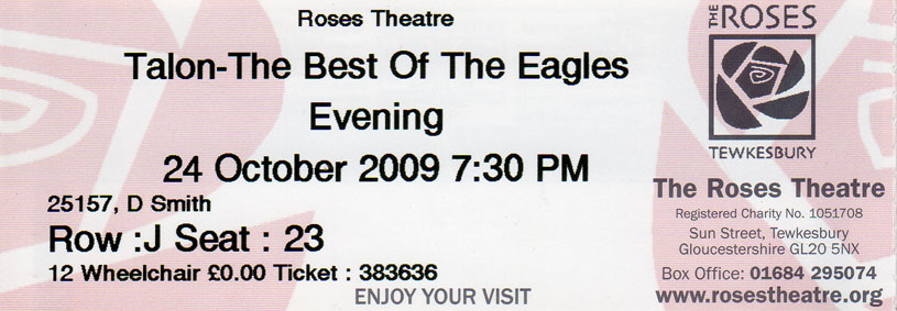 TALON - The Best of The Eagles Ticket